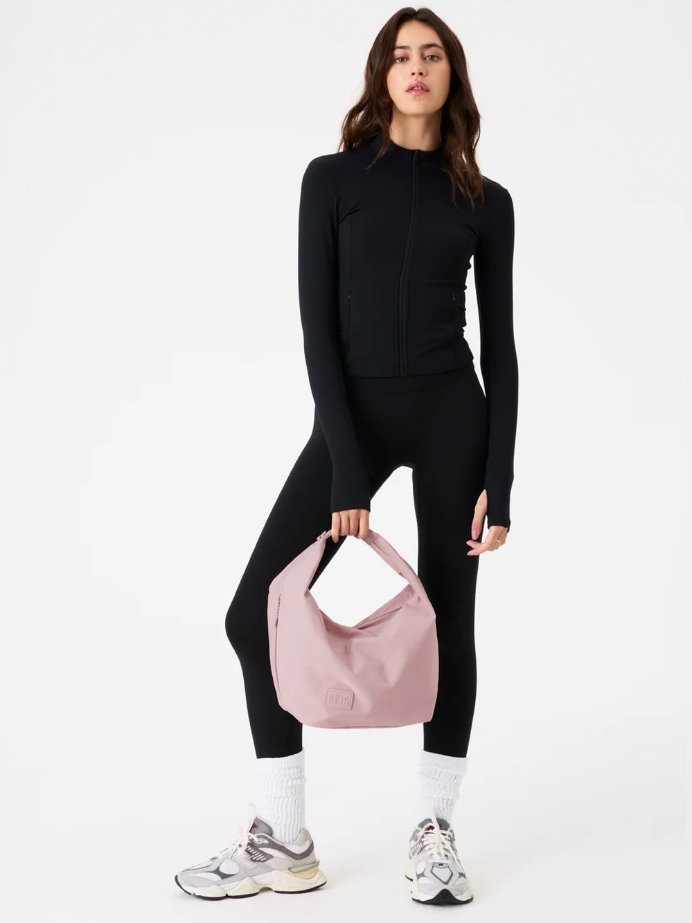 BEIS pink crescent catchall